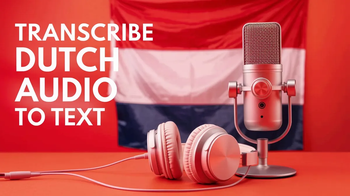 How to Transcribe Dutch Audio to Text in 2026