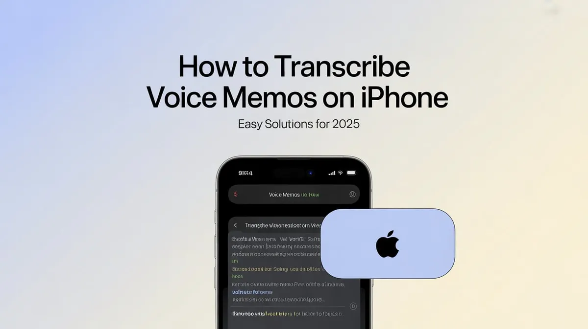 How to Transcribe Voice Memos on iPhone: Easy Solutions for 2025