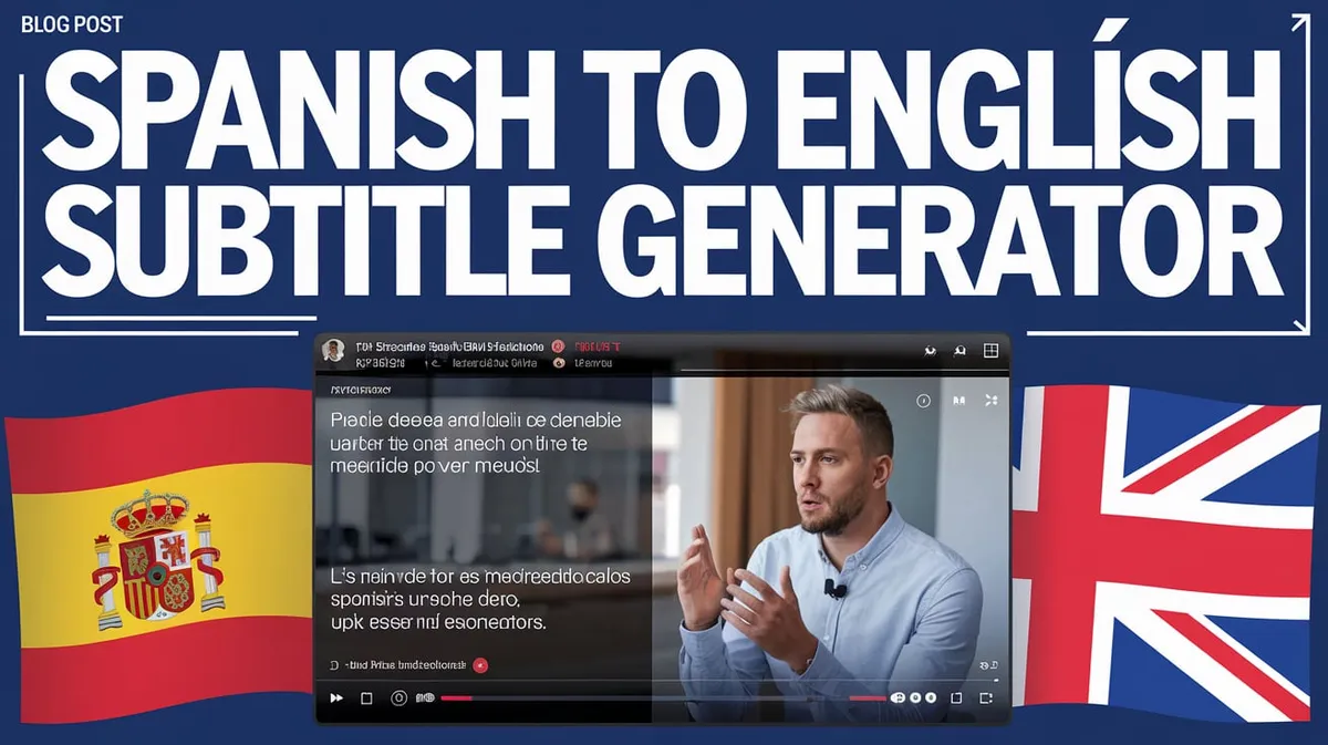 Spanish to English Subtitle Generator & Translation 2025