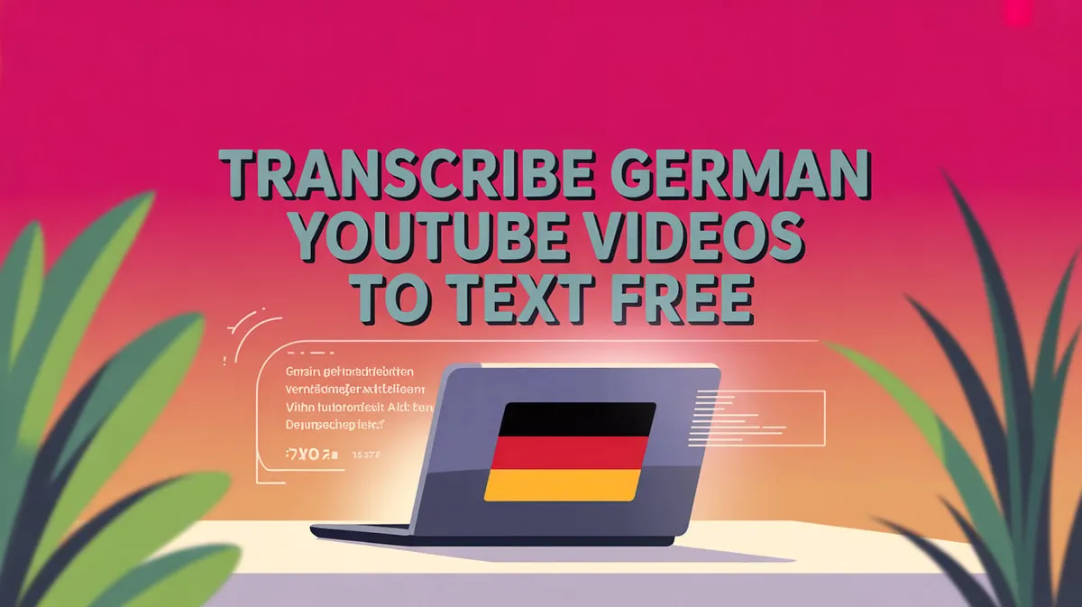 Transcribe German YouTube Videos to Text and Any Language Free