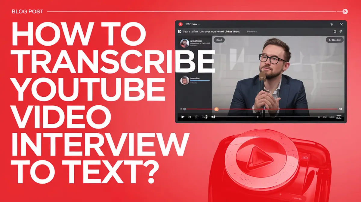 How to Transcribe YouTube Video Interviews to Text in 2026