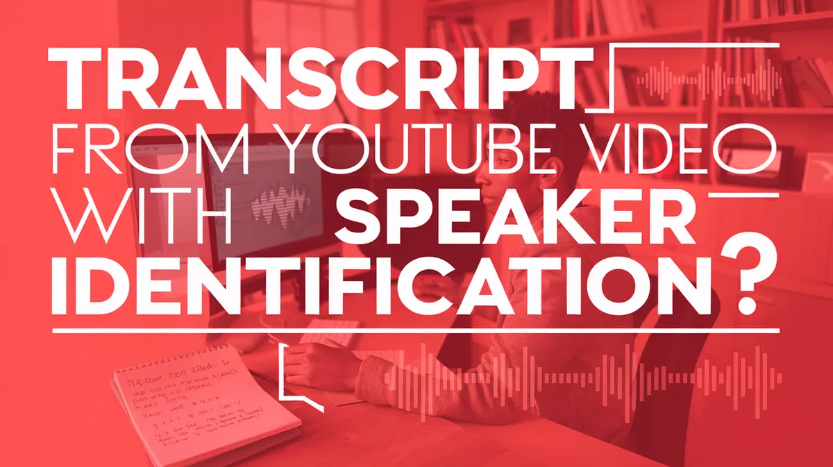 How to Get Transcript From YouTube Video with Speaker Identification