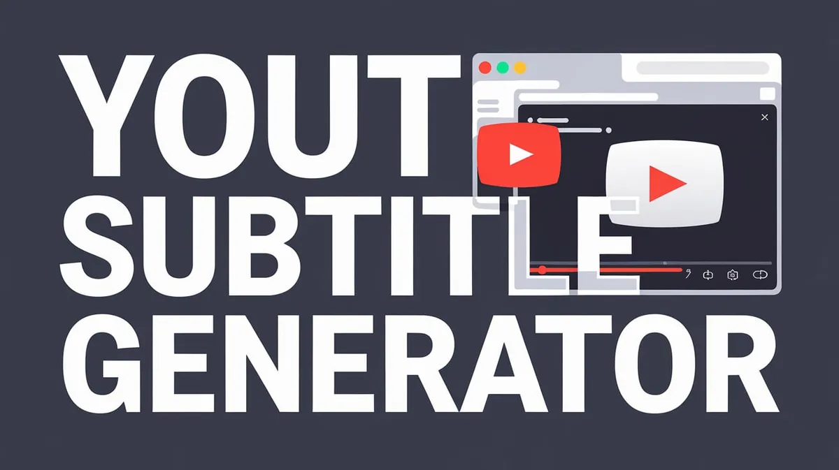 YouTube Subtitle Generator: Create Professional Captions in 2025 for FREE