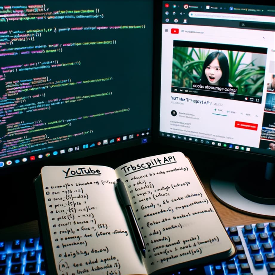 youtube custom transcription api